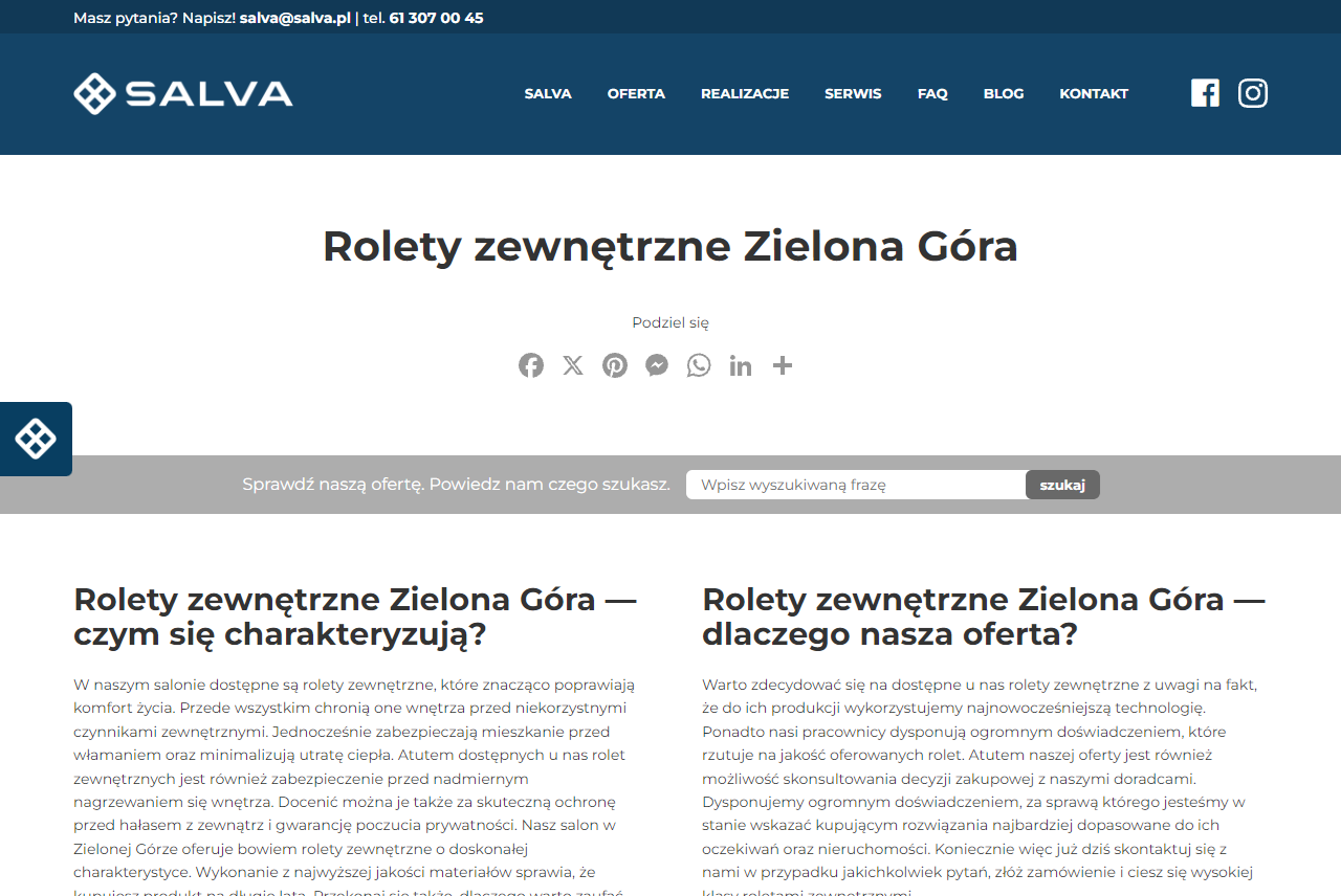 Rolety zewnętrzne w Zielonej Górze – skuteczna ochrona domu przed upałem, hałasem i włamaniem