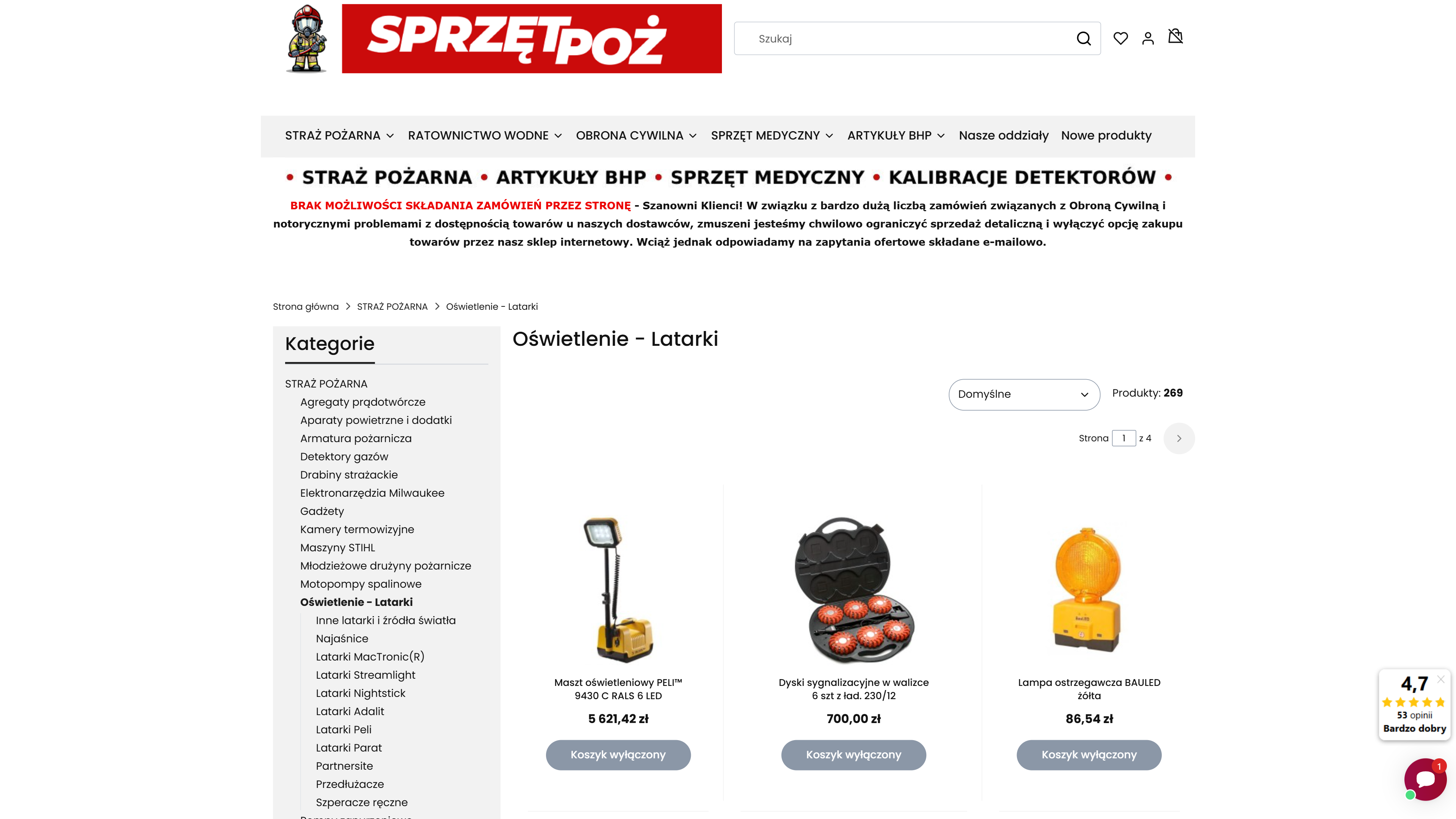 Latarki strażackie i lampy ostrzegawcze – co powinno znaleźć się w wyposażeniu OSP?