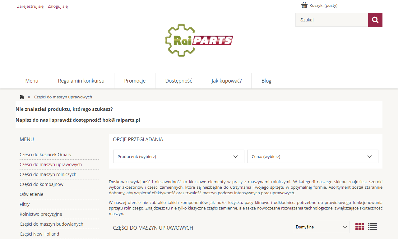 Części do maszyn uprawowych a wydajność pracy w gospodarstwie – co realnie wpływa na efektywność pola?