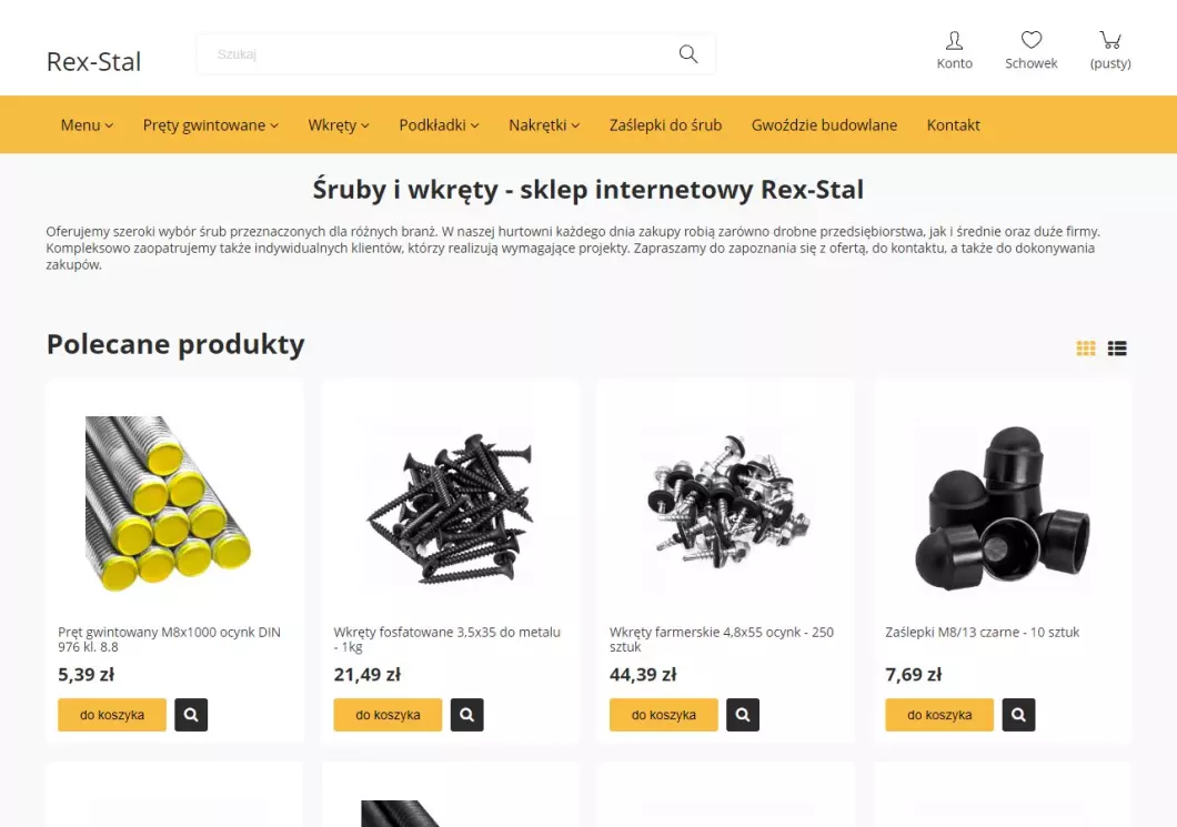 Zrzut ekranu strony